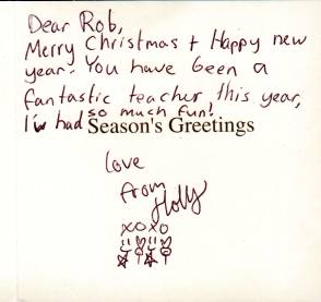 A Card from Holly