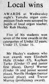 Finals scooped by pupils of Rob Healey 